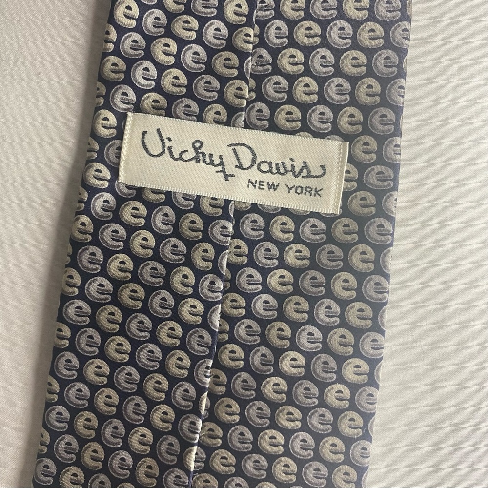 Vintage Vicky Davis Silk Email Tie Y2K Unique Geek Power Necktie Preppy Rare - Picture 2 of 5